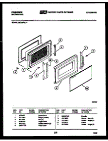 03 - Door Parts parts for Frigidaire Microwave MCT890L1 from AppliancePartsPros.com