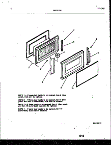03 - Door Parts parts for Frigidaire Microwave MCT870P2 from AppliancePartsPros.com