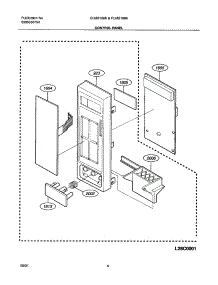 05 - Control Panel parts for Frigidaire Microwave PLMB186KC01 from AppliancePartsPros.com