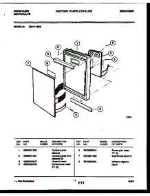 08 - Control Panel parts for Frigidaire Microwave MVH1195A from AppliancePartsPros.com
