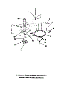 17 - Oven Liner, Magnetron, Stirrer, Tra parts for Frigidaire Microwave MCT1550C0 from AppliancePartsPros.com