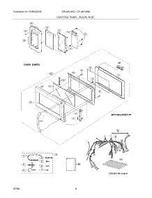 05 - Control Panel / Door / Misc parts for Frigidaire Microwave CGLMV169DQB from AppliancePartsPros.com