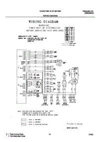 13 - Wiring Diagram parts for Frigidaire Microwave CGLMV168CB1 from AppliancePartsPros.com