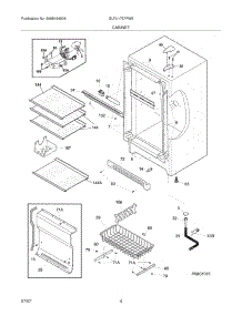05 - Cabinet parts for Frigidaire Freezer GLFU1767FW5 from AppliancePartsPros.com