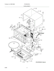 03 - Oven Cabinet parts for Frigidaire Microwave CPLMZ209GCA from AppliancePartsPros.com
