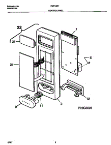 02 - Control Panel parts for Frigidaire Microwave FMT139E1B1 from AppliancePartsPros.com