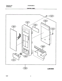 05 - Control Panel parts for Frigidaire Microwave CPLMB186KCA from AppliancePartsPros.com
