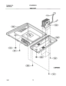 13 - Base Plate parts for Frigidaire Microwave CPLMB186KCA from AppliancePartsPros.com