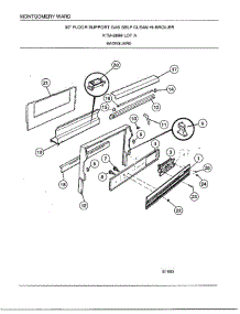 Gas Self Clean Hi Broiler / Backguard parts for Frigidaire Range 2899A from AppliancePartsPros.com