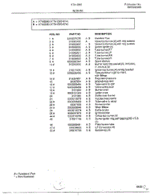 Burner Page 2 parts for Frigidaire Range 2883-81A from AppliancePartsPros.com