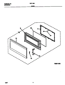 03 - Door parts for Frigidaire Microwave FMT118E1B0 from AppliancePartsPros.com