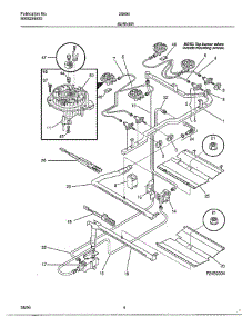 Burner parts for Frigidaire Range 28594 from AppliancePartsPros.com