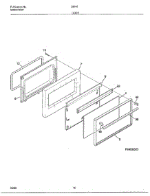 Door parts for Frigidaire Range 284440B from AppliancePartsPros.com