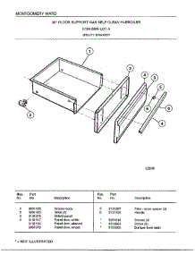Utility Drawer parts for Frigidaire Range 2899A from AppliancePartsPros.com