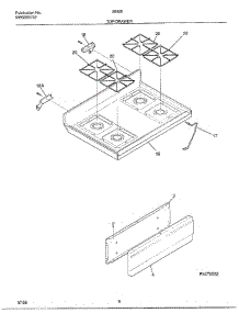 Top / Drawer parts for Frigidaire Range 284260A from AppliancePartsPros.com