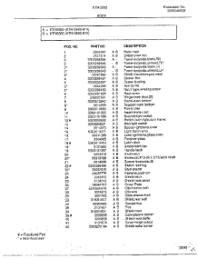 Body Page 2 parts for Frigidaire Range 2883-81A from AppliancePartsPros.com