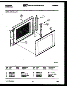 03 - Door Parts parts for Frigidaire Microwave MCT1365L2 from AppliancePartsPros.com