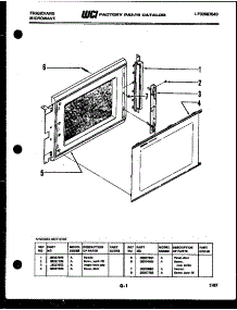 03 - Door Parts parts for Frigidaire Microwave MCT1370E from AppliancePartsPros.com