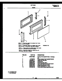 03 - Door Parts parts for Frigidaire Microwave MCT1390A2 from AppliancePartsPros.com