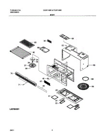 09 - Body parts for Frigidaire Microwave GLMV168KB1 from AppliancePartsPros.com