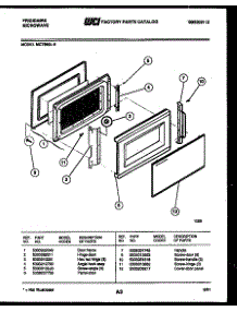 03 - Door Parts parts for Frigidaire Microwave MCT890L6 from AppliancePartsPros.com