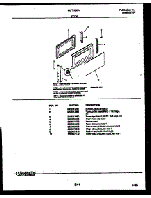 03 - Door Parts parts for Frigidaire Microwave MCT1085A2 from AppliancePartsPros.com