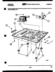 04 - Base Plate, Transformer And Capacit parts for Frigidaire Microwave MCT590L1 from AppliancePartsPros.com