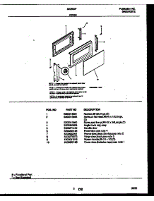03 - Door Parts parts for Frigidaire Microwave MC850P11 from AppliancePartsPros.com