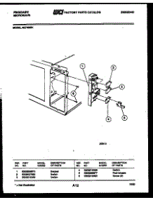 03 - Bracket And Switch Parts parts for Frigidaire Microwave MCT690N from AppliancePartsPros.com