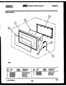 06 - Door Parts parts for Frigidaire Microwave MCT690N from AppliancePartsPros.com