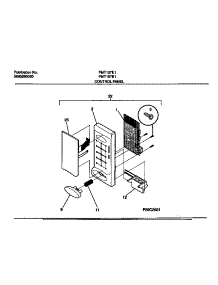 02 - Control Panel parts for Frigidaire Microwave FMT157E1B0 from AppliancePartsPros.com