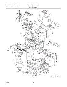 03 - Oven / Cabinet parts for Frigidaire Microwave PLMV169DCG from AppliancePartsPros.com