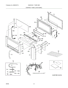05 - Control Panel,Door,Misc. parts for Frigidaire Microwave GLBM188HBA from AppliancePartsPros.com