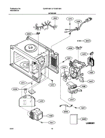 11 - Interior parts for Frigidaire Microwave GLMB186KS01 from AppliancePartsPros.com