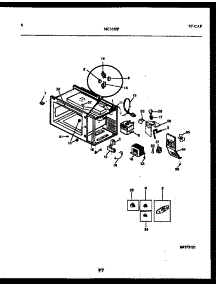 04 - Functional Parts parts for Frigidaire Microwave MC1350P3 from AppliancePartsPros.com
