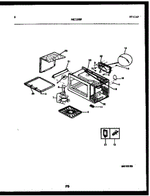 05 - Wrapper And Body Parts parts for Frigidaire Microwave MC1350P3 from AppliancePartsPros.com