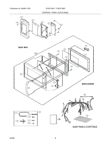 05 - Control Panel,Door,Misc. parts for Frigidaire Microwave GLMV169GQA from AppliancePartsPros.com