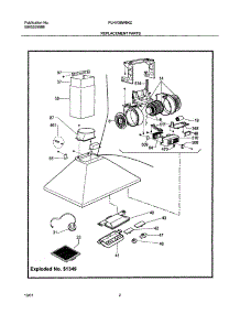 03 - Replacement Parts parts for Frigidaire Hood PLHV36W6KC from AppliancePartsPros.com