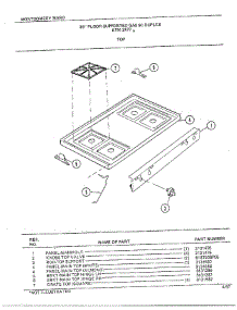 30" Floor / Top parts for Frigidaire Range 2477A from AppliancePartsPros.com