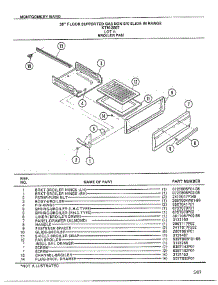30` Floor / Broiler Pan parts for Frigidaire Range 2507A from AppliancePartsPros.com