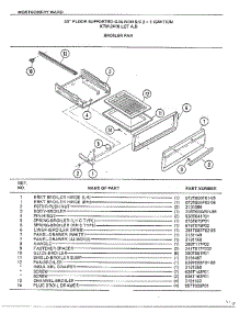 Broiler Pan parts for Frigidaire Range 2418A from AppliancePartsPros.com