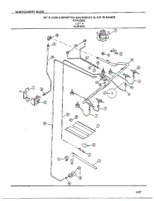 30` Floor / Burner parts for Frigidaire Range 2507A from AppliancePartsPros.com
