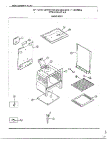 Basic Body parts for Frigidaire Range 2418A from AppliancePartsPros.com