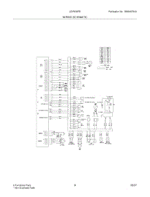 09 - Wiring Schematic parts for Frigidaire Microwave LEVM30FE from AppliancePartsPros.com