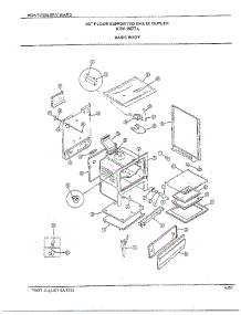 30" Floor / Basic Body parts for Frigidaire Range 2477A from AppliancePartsPros.com