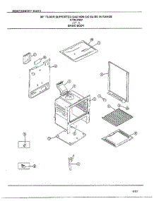 30` Floor / Basic Body parts for Frigidaire Range 2507A from AppliancePartsPros.com