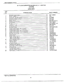 30` Floor Basic Body Page 2 parts for Frigidaire Range 2438A from AppliancePartsPros.com