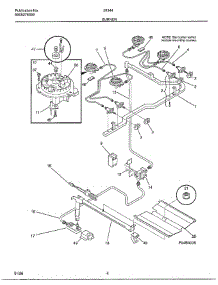 Burner parts for Frigidaire Range 283440B from AppliancePartsPros.com