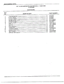 30" Floor / Backguard Page 2 parts for Frigidaire Range 2428A from AppliancePartsPros.com