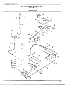30" Floor / Burner Assy parts for Frigidaire Range 2488A from AppliancePartsPros.com